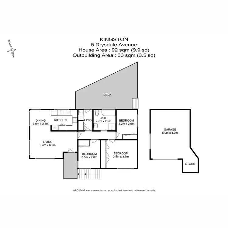 Floorplan of Homely house listing, 5 Drysdale Avenue, Kingston TAS 7050