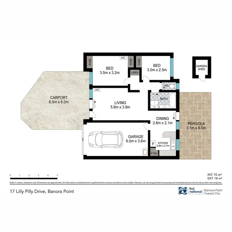 Floorplan of Homely semi-detached listing, 17 Lilly Pilly Drive, Banora Point NSW 2486