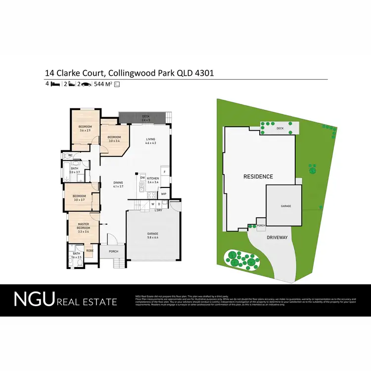 Floorplan of Homely house listing, 14 Clarke Court, Collingwood Park QLD 4301
