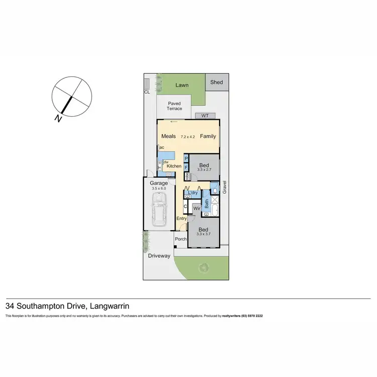 Floorplan of Homely unit listing, 34 Southampton Drive, Langwarrin VIC 3910