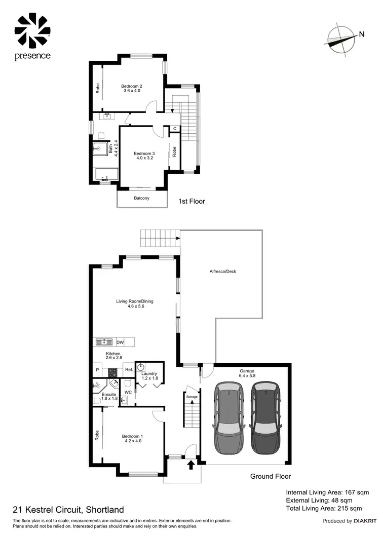 Floorplan of Homely townhouse listing, 21 Kestrel Circuit, Shortland NSW 2307