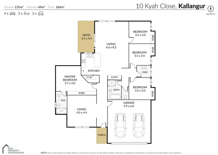 Floorplan of Homely house listing, 10 Kyah Close, Kallangur QLD 4503