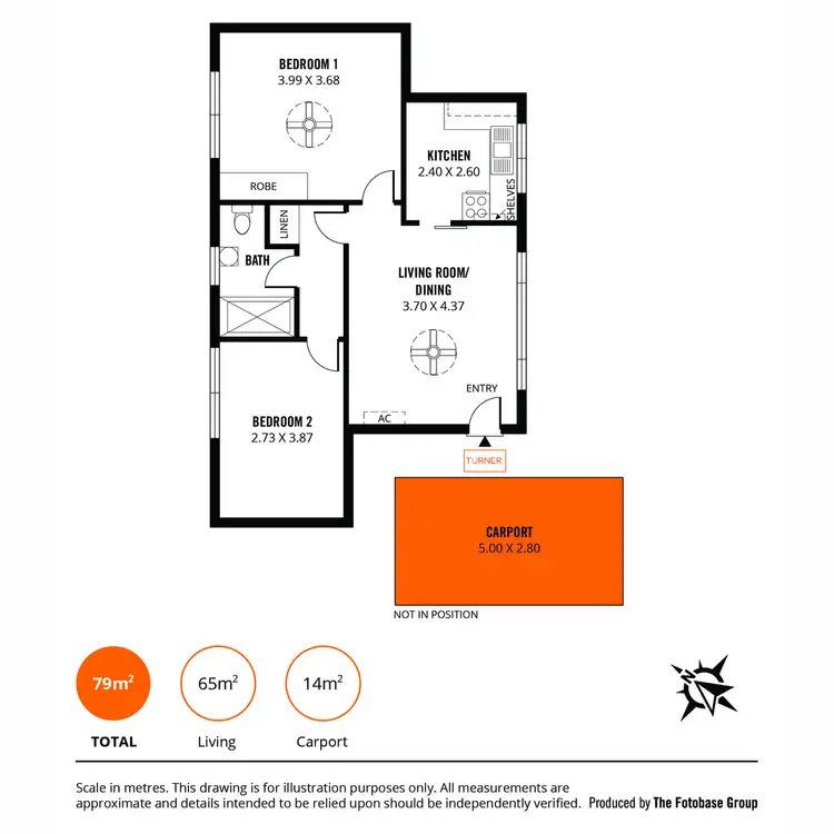 Floorplan of Homely unit listing, 5/65 Press Road, Brooklyn Park SA 5032