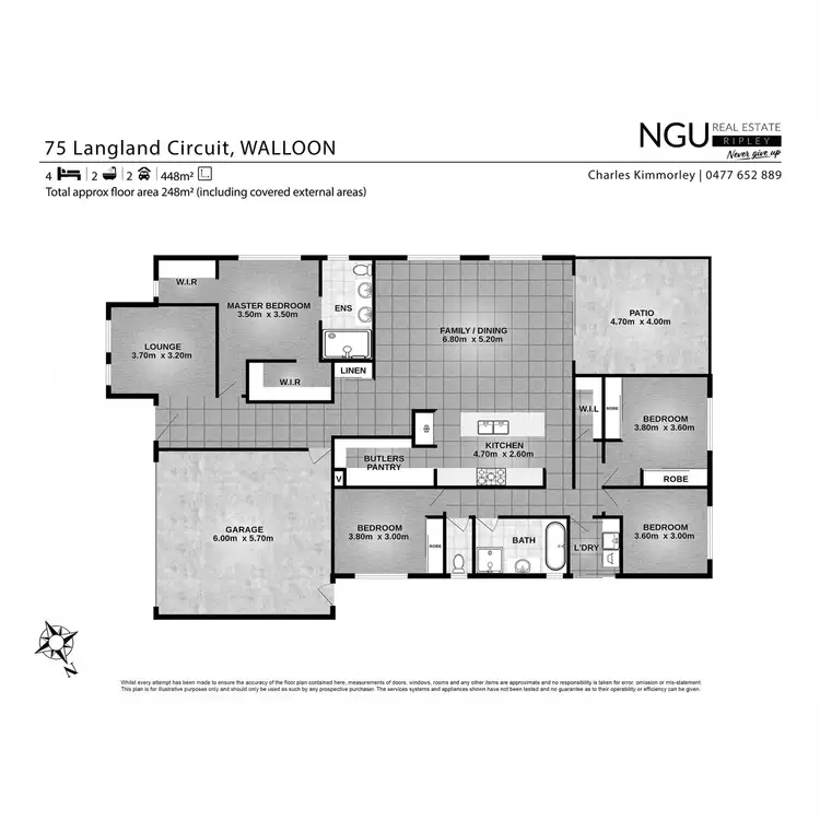 Floorplan of Homely house listing, 75 Langland Circuit, Walloon QLD 4306