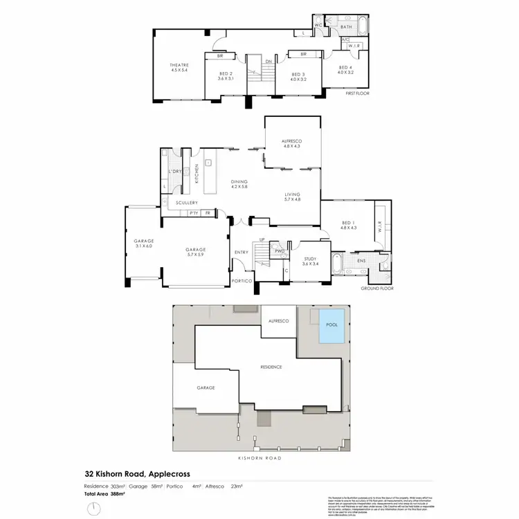 Floorplan of Homely house listing, 32 Kishorn Road, Applecross WA 6153