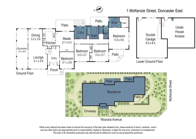 Floorplan of Homely house listing, 1 McKenzie Street, Doncaster East VIC 3109