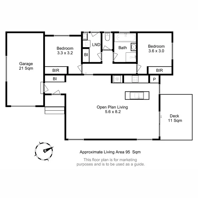 Floorplan of Homely unit listing, 1/7 Ryan Avenue, Bridgewater TAS 7030