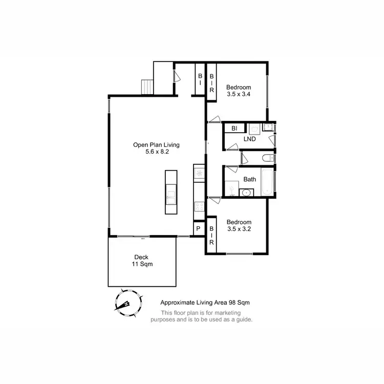 Floorplan of Homely unit listing, 2/7 Ryan Avenue, Bridgewater TAS 7030