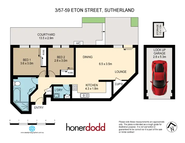 Floorplan of Homely apartment listing, 3/57-59 Eton Street, Sutherland NSW 2232