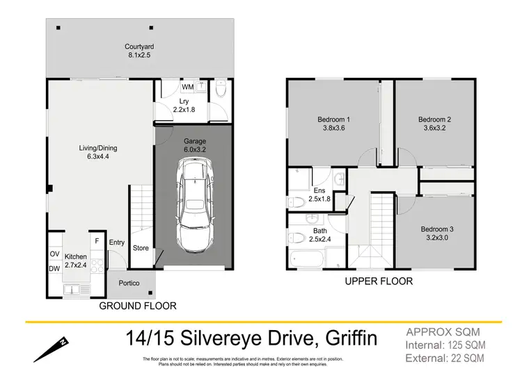 Floorplan of Homely townhouse listing, 14/15 Silvereye Drive, Griffin QLD 4503