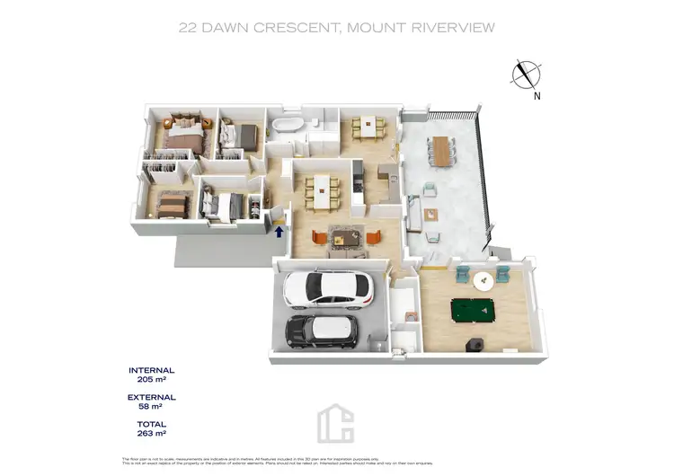 Floorplan of Homely house listing, 22 Dawn Crescent, Mount Riverview NSW 2774