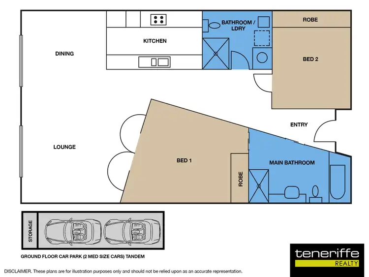 Floorplan of Homely apartment listing, 20/110 Macquarie Street, Teneriffe QLD 4005