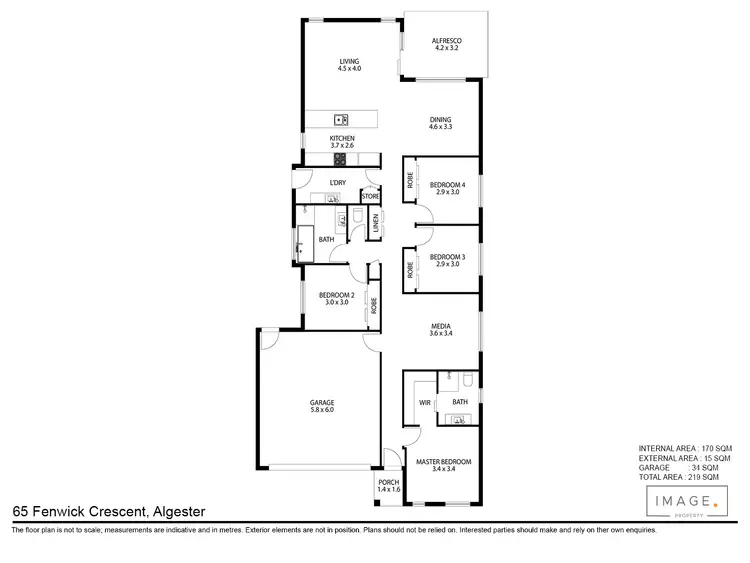 Floorplan of Homely house listing, 65 Fenwick Crescent, Algester QLD 4115