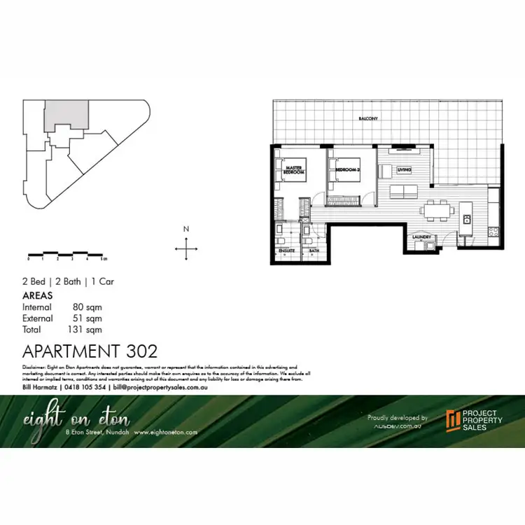 Floorplan of Homely apartment listing, 302/8 Eton Street, Nundah QLD 4012
