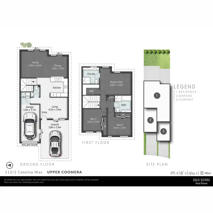 Floorplan of Homely townhouse listing, 113/2 Catalina Way, Upper Coomera QLD 4209