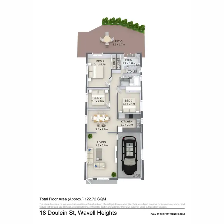Floorplan of Homely house listing, 18 Doulein Street, Wavell Heights QLD 4012