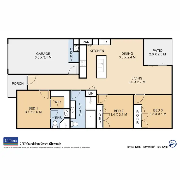 Floorplan of Homely unit listing, 2/17 Grandslam Street, Glenvale QLD 4350