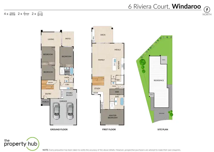 Floorplan of Homely house listing, 6 Riviera Court, Windaroo QLD 4207