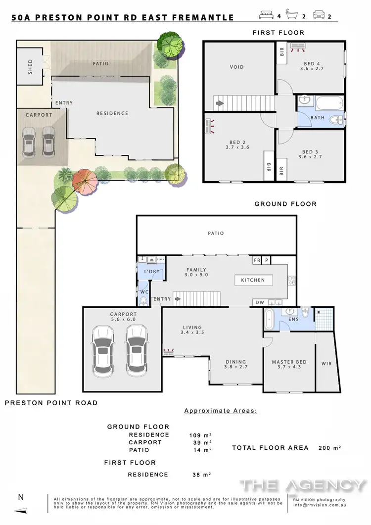 Floorplan of Homely house listing, 50A Preston Point Road, East Fremantle WA 6158
