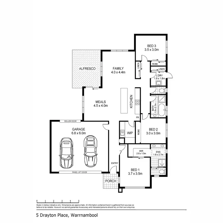 Floorplan of Homely house listing, 5 Drayton Place, Warrnambool VIC 3280