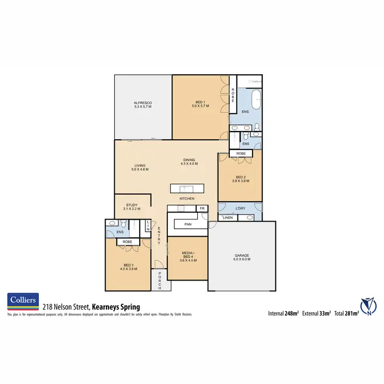 Floorplan of Homely house listing, 218 Nelson Street, Kearneys Spring QLD 4350