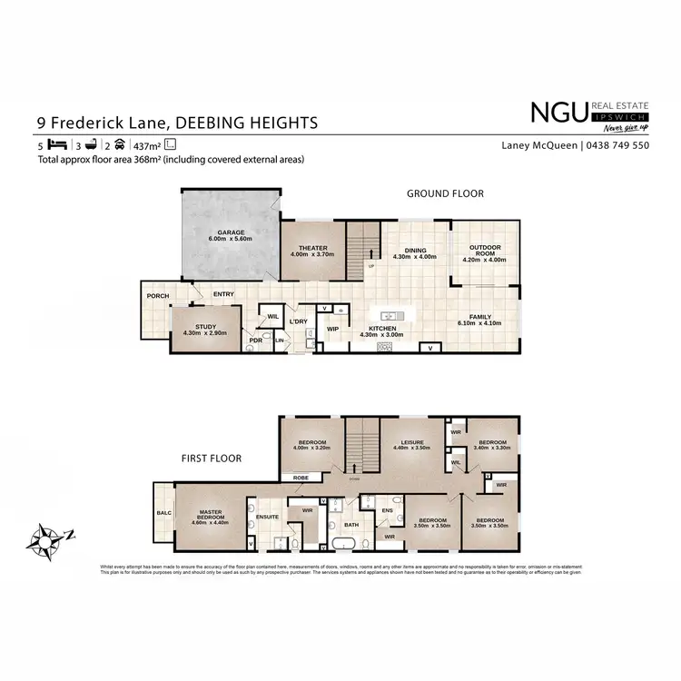 Floorplan of Homely house listing, 9 Frederick Lane, Deebing Heights QLD 4306