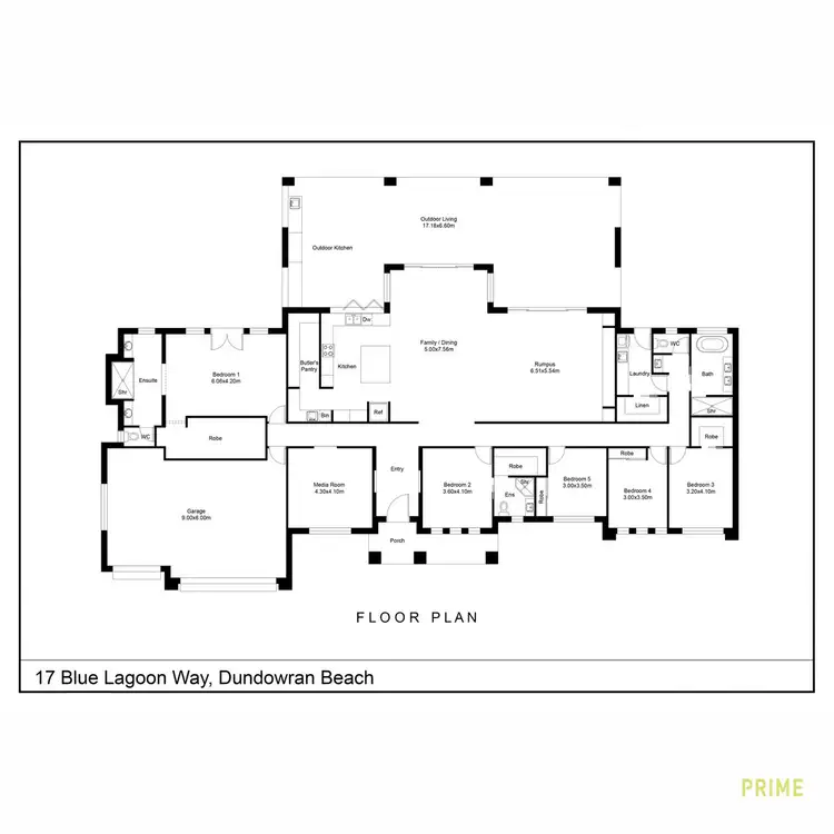 Floorplan of Homely house listing, 17 Blue Lagoon Way, Dundowran Beach QLD 4655