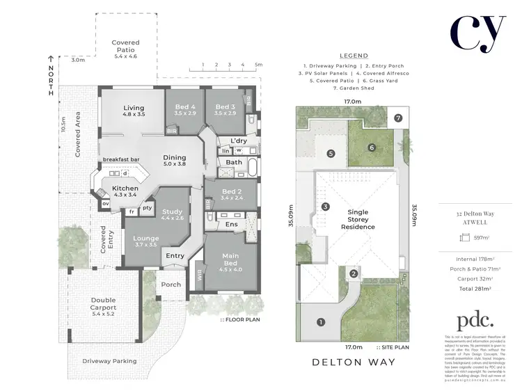 Floorplan of Homely house listing, 32 Delton Way, Atwell WA 6164