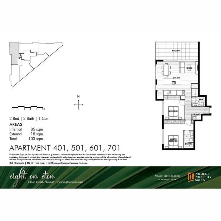 Floorplan of Homely apartment listing, 701/8 Eton Street, Nundah QLD 4012