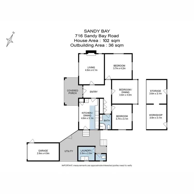 Floorplan of Homely house listing, 716 Sandy Bay Road, Sandy Bay TAS 7005