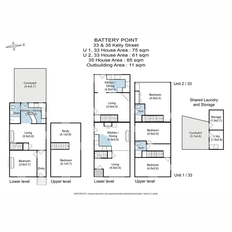 Floorplan of Homely house listing, 33 - 35 Kelly Street, Battery Point TAS 7004