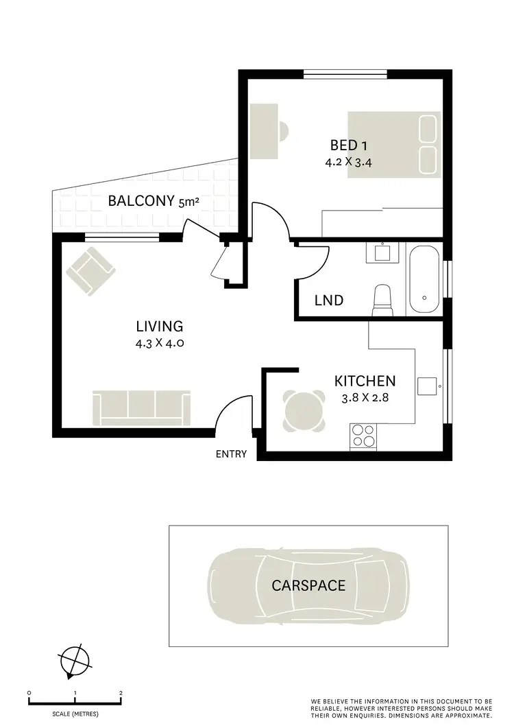 Floorplan of Homely apartment listing, 1/44 Orpington Street, Ashfield NSW 2131