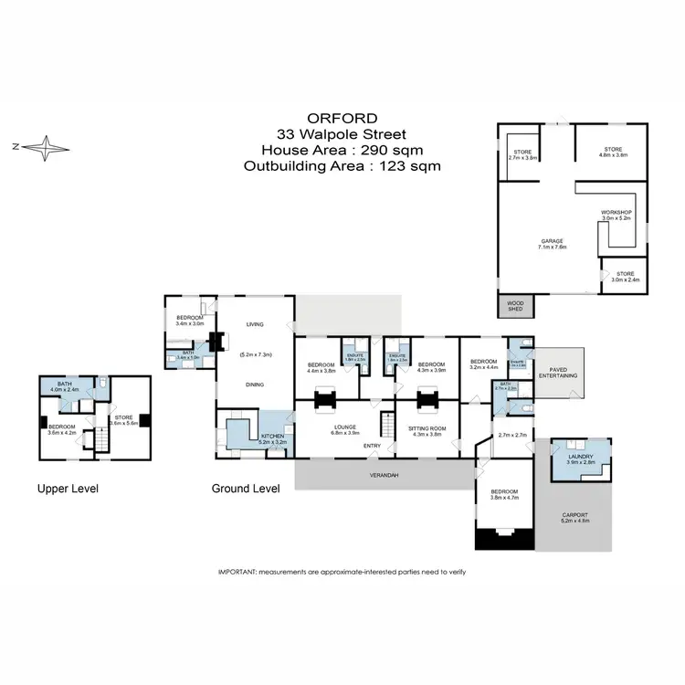 Floorplan of Homely house listing, 33 Walpole Street, Orford TAS 7190