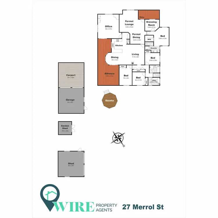 Floorplan of Homely house listing, 27 Merrol Street, Highfields QLD 4352