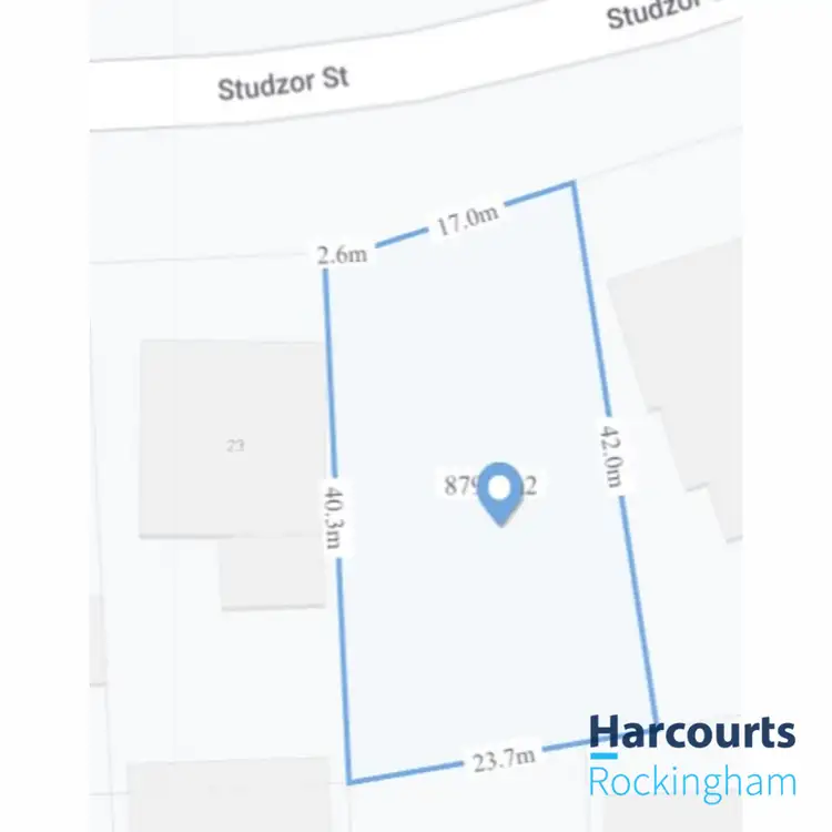 Floorplan of Homely land listing, 21 Studzor Street., Warnbro WA 6169