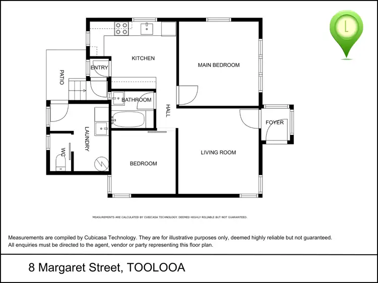 Floorplan of Homely house listing, 8 Margaret Street, South Gladstone QLD 4680