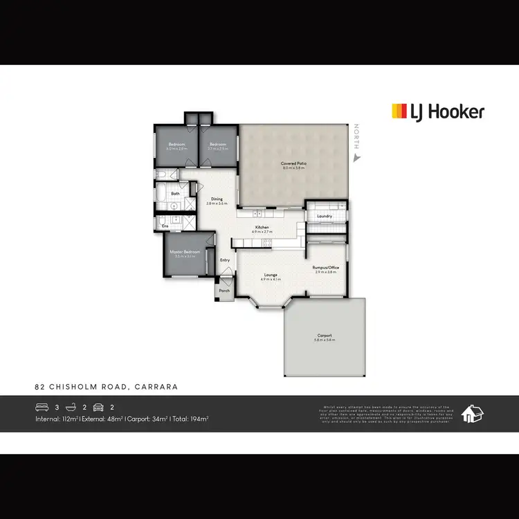 Floorplan of Homely house listing, 82 Chisholm Road, Carrara QLD 4211