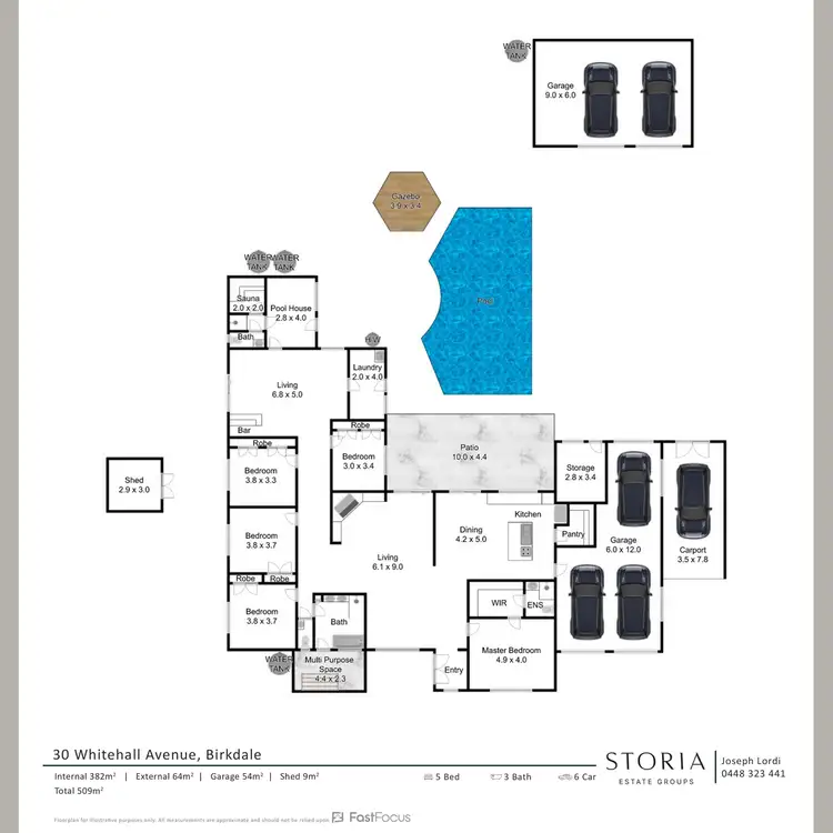 Floorplan of Homely house listing, 30 Whitehall Avenue, Birkdale QLD 4159