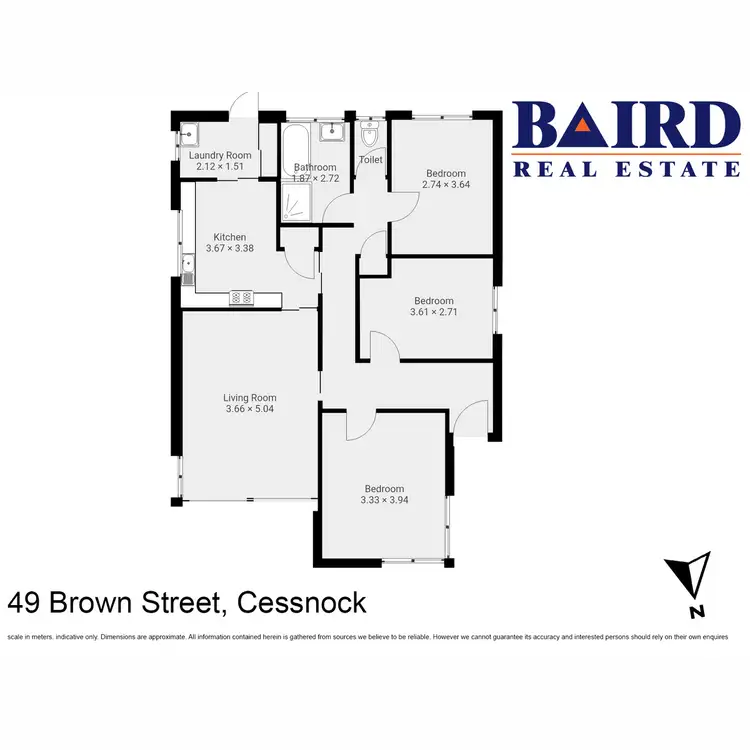 Floorplan of Homely house listing, 49 Brown Street, Cessnock NSW 2325
