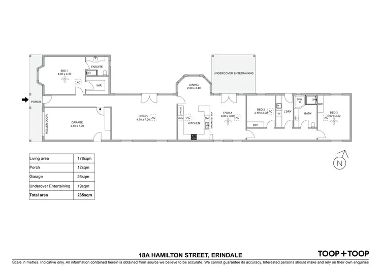 Floorplan of Homely house listing, 18A Hamilton Street, Erindale SA 5066