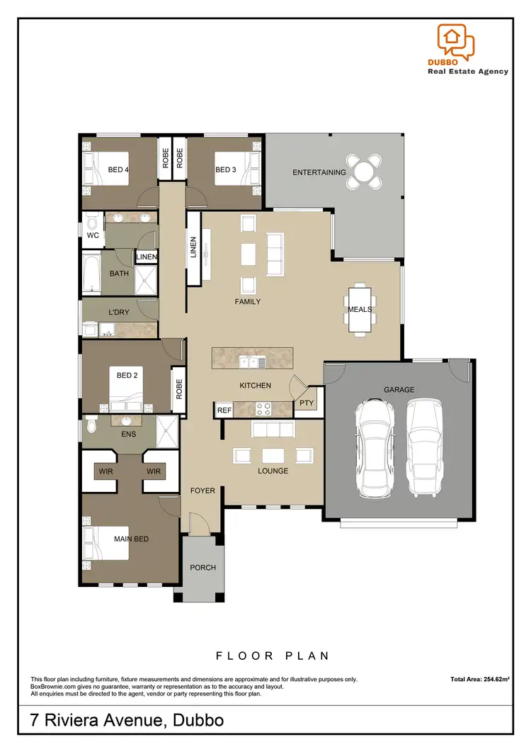 Floorplan of Homely house listing, 7 Riviera Avenue, Dubbo NSW 2830