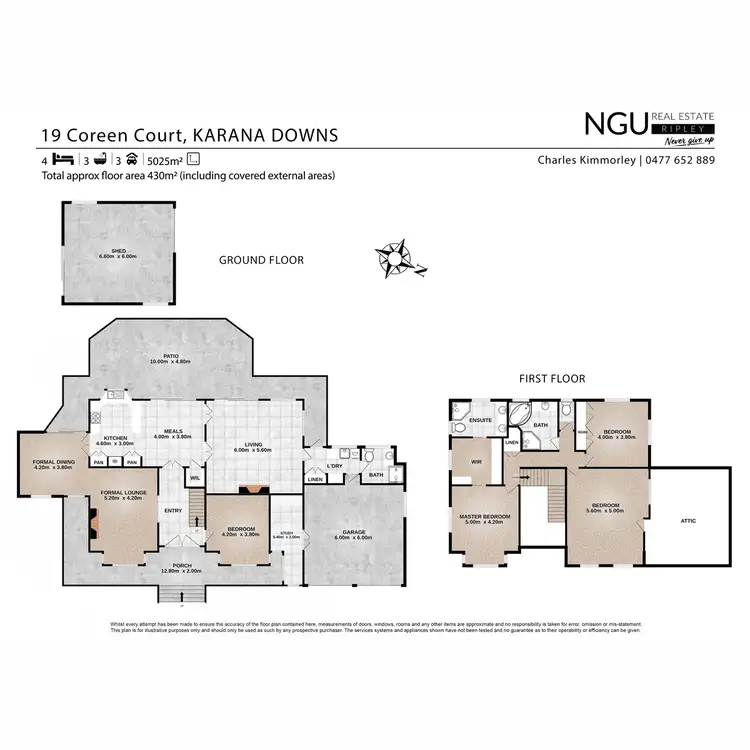 Floorplan of Homely house listing, 19 Coreen Court, Karana Downs QLD 4306