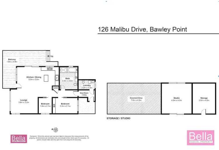 Floorplan of Homely house listing, 126 Malibu Drive, Bawley Point NSW 2539