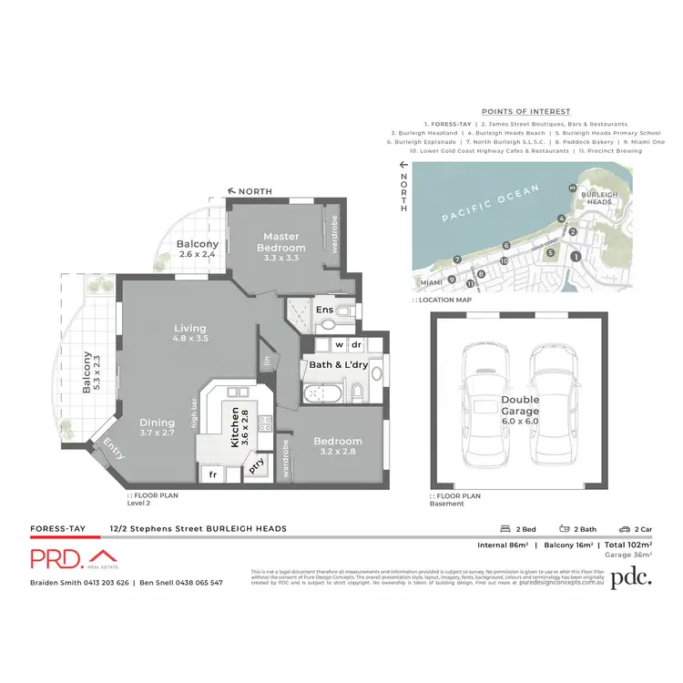 Floorplan of Homely unit listing, 12/2 Stephens Street, Burleigh Heads QLD 4220