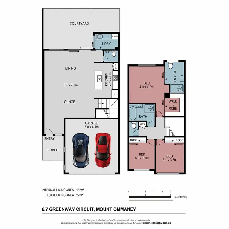 Floorplan of Homely townhouse listing, 6/7 Greenway Circuit, Mount Ommaney QLD 4074