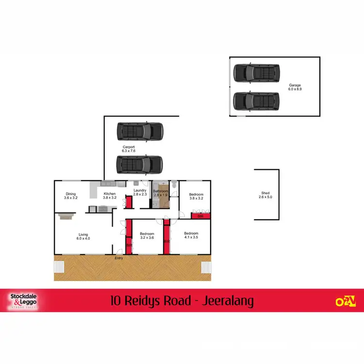 Floorplan of Homely house listing, 10 Reidys Road, Jeeralang VIC 3840