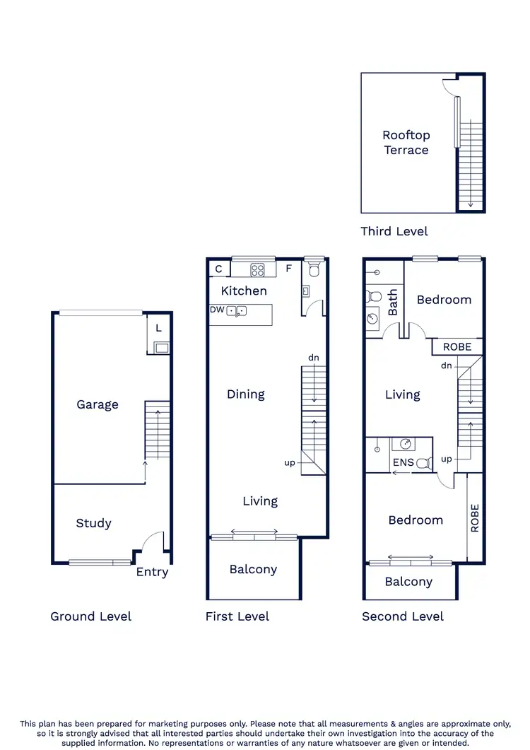 Floorplan of Homely townhouse listing, 23 Banum Crescent, Ascot Vale VIC 3032