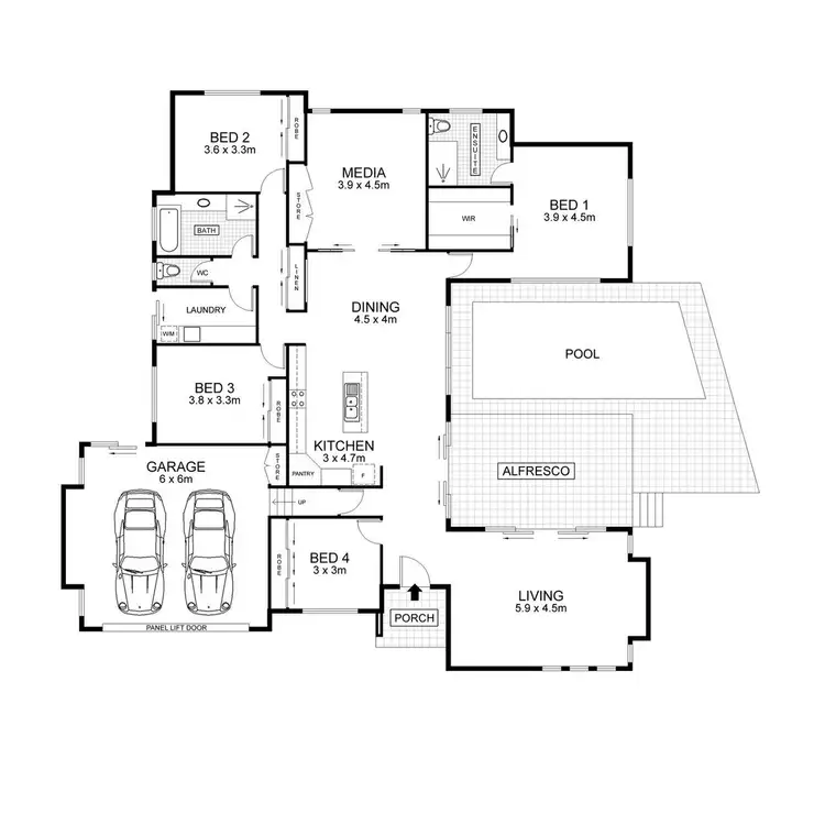 Floorplan of Homely house listing, 1 Strezlecki Close, Buderim QLD 4556