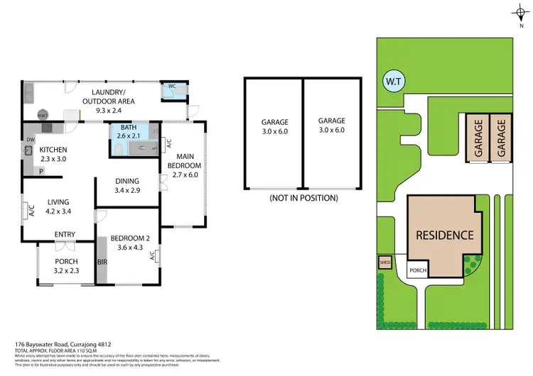 Floorplan of Homely house listing, 176 Bayswater Road, Currajong QLD 4812