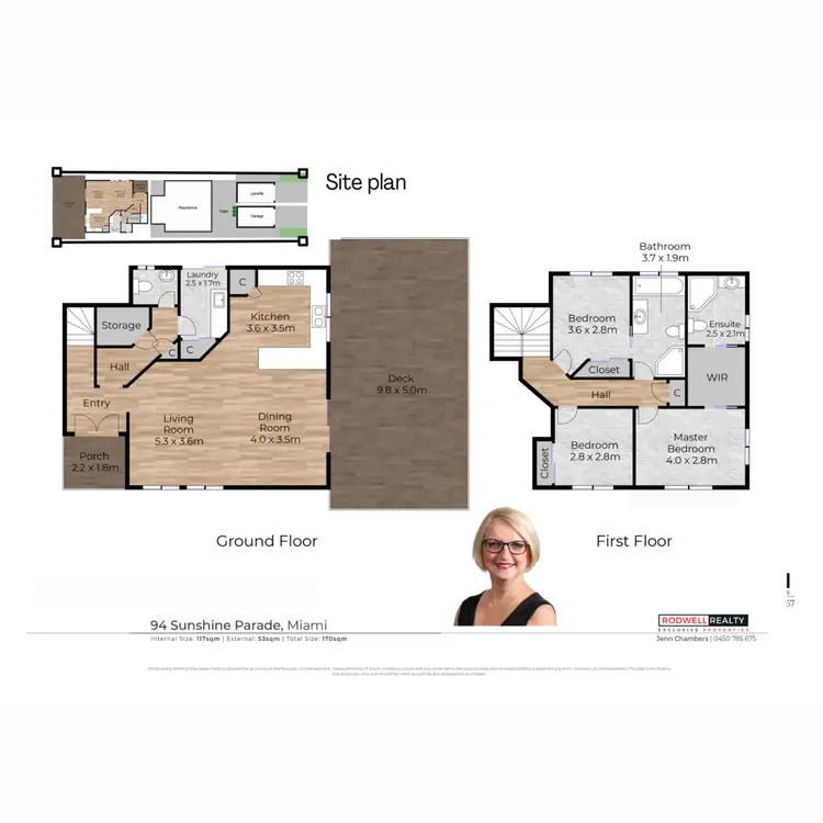 Floorplan of Homely semi-detached listing, 1/94 Sunshine Parade, Miami QLD 4220